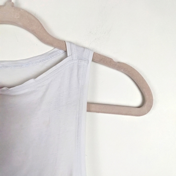 LULULEMON Back in Action Tank size 8 white muscle tank loose fit - Picture 5 of 12